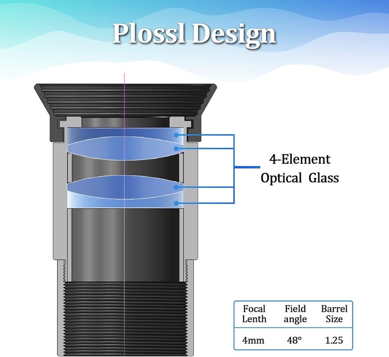 WEOOEN 4mm Telescope Eyepiece 1.25inch, 4-Element Plossl Eyepiece, Fully Coated Optical Lens, Metal Construction - Image 2